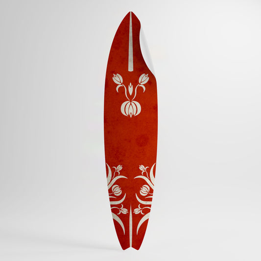 FLOWERY ORNATE Samolepka ve tvaru surfu