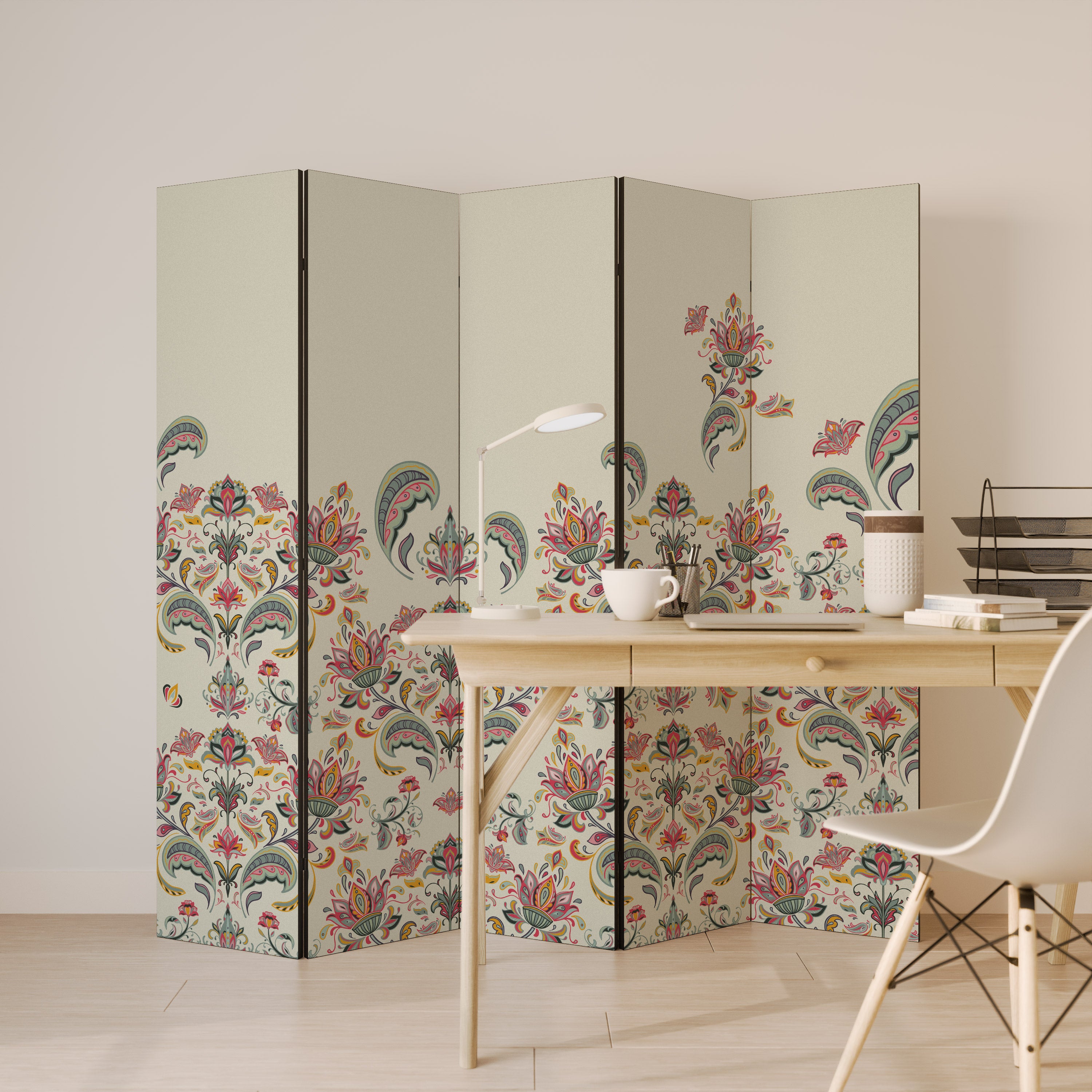 ORGANIC FOLKLORE 5-Panel Room Divider