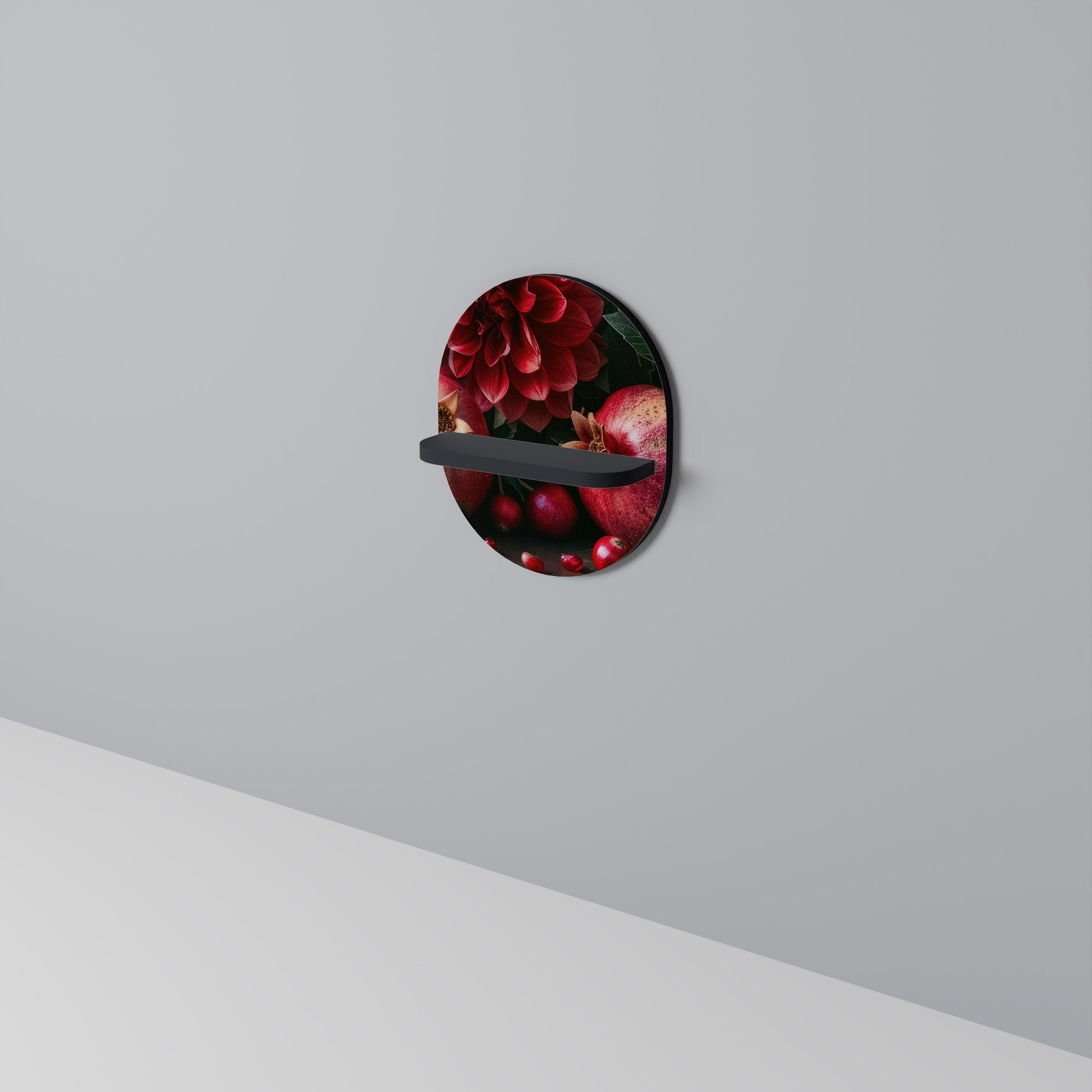 DAHLIAS AND POMEGRANATES Art Shelf