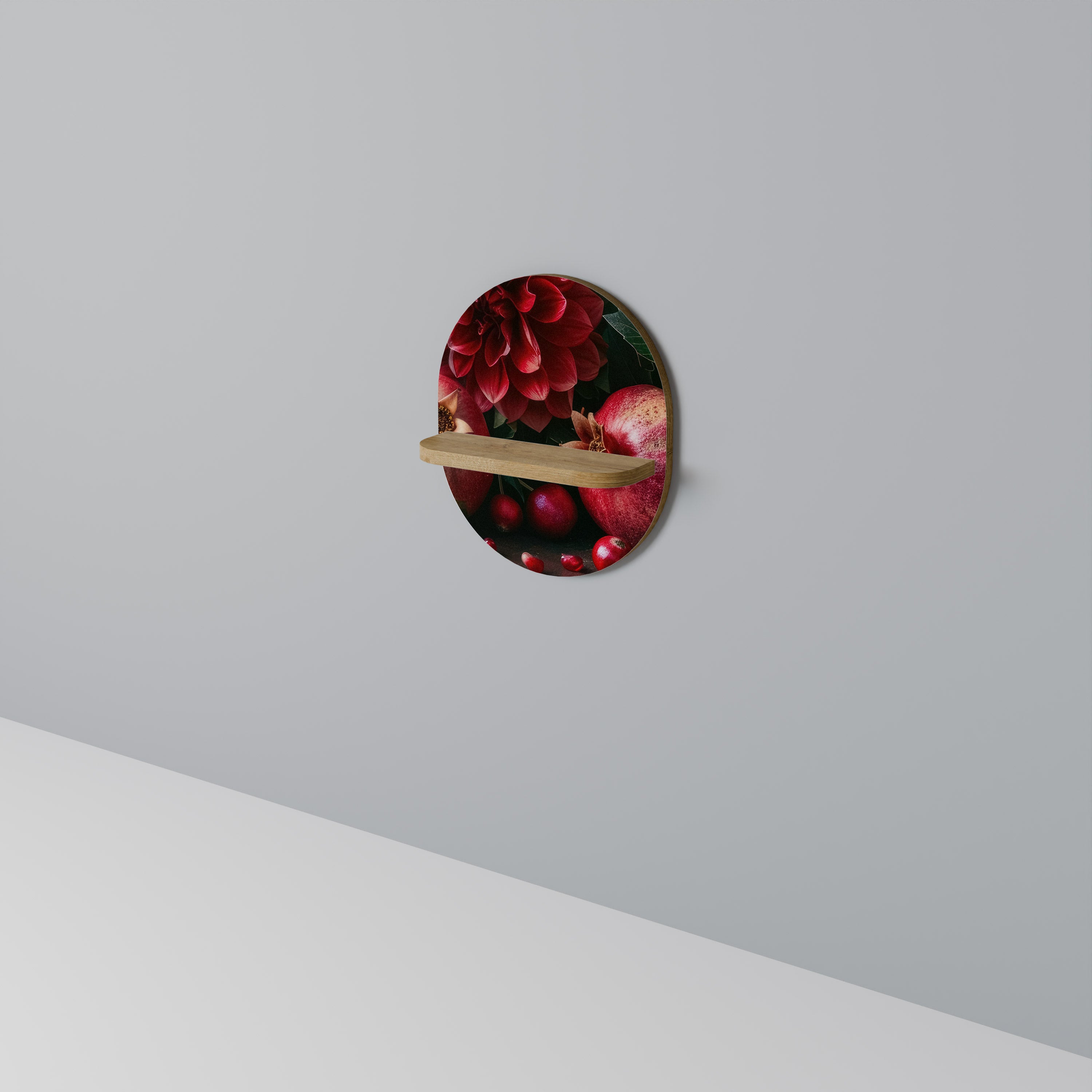 DAHLIAS AND POMEGRANATES Art Shelf