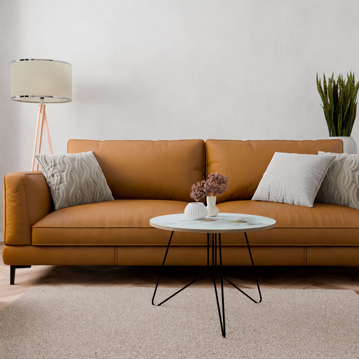 FLEETING WHITE PETALS Konferenční stolek