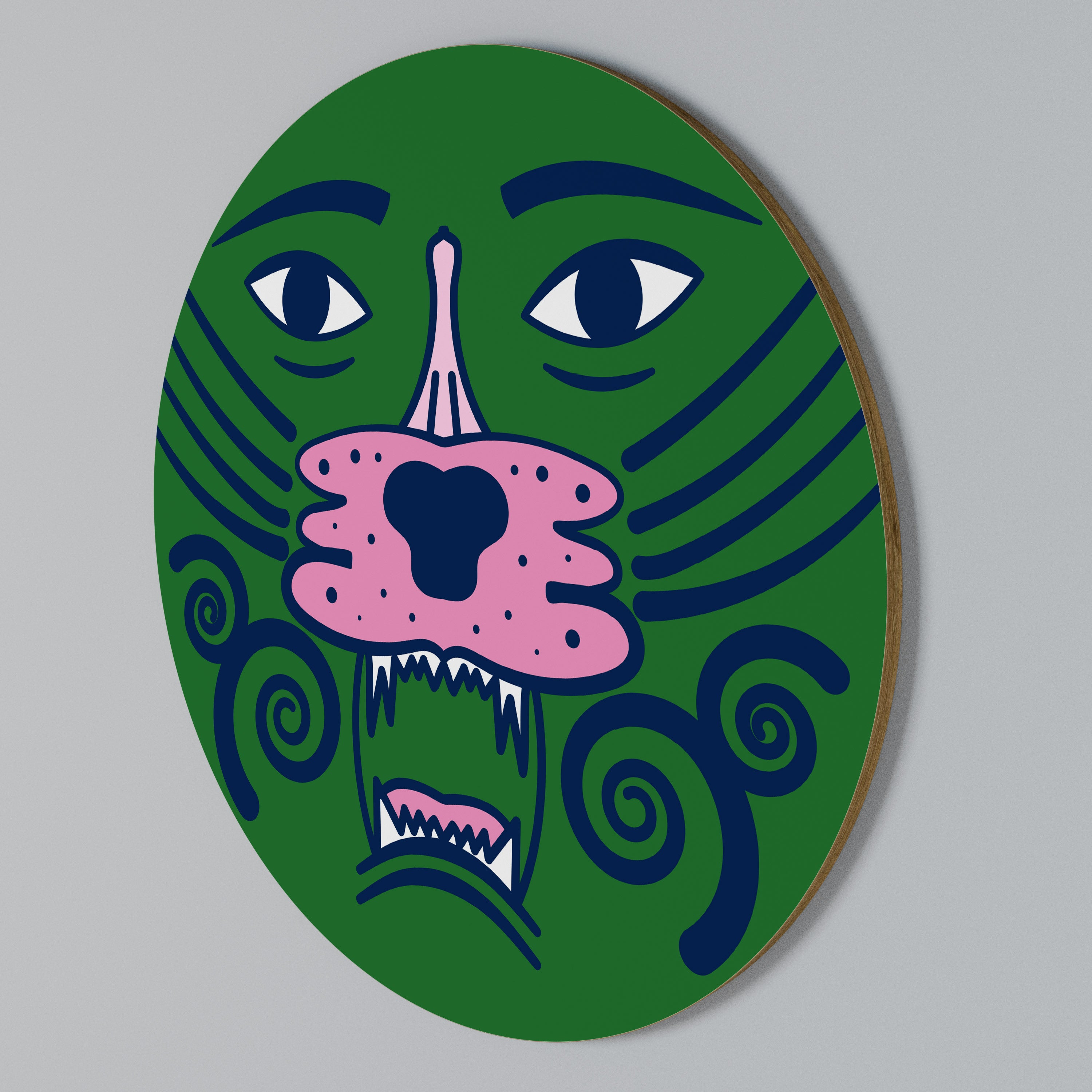 STAY WILD Kulatá nástěnná dekorace