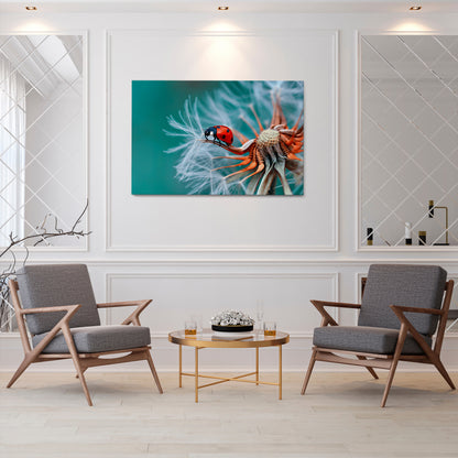 LADYBUG BALANCE Horizontal Canvas Print
