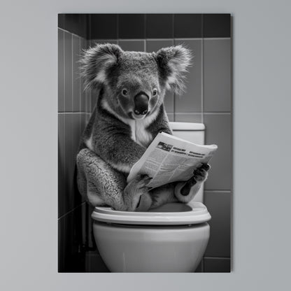 TOILET TIME TALES Vertical Canvas Print