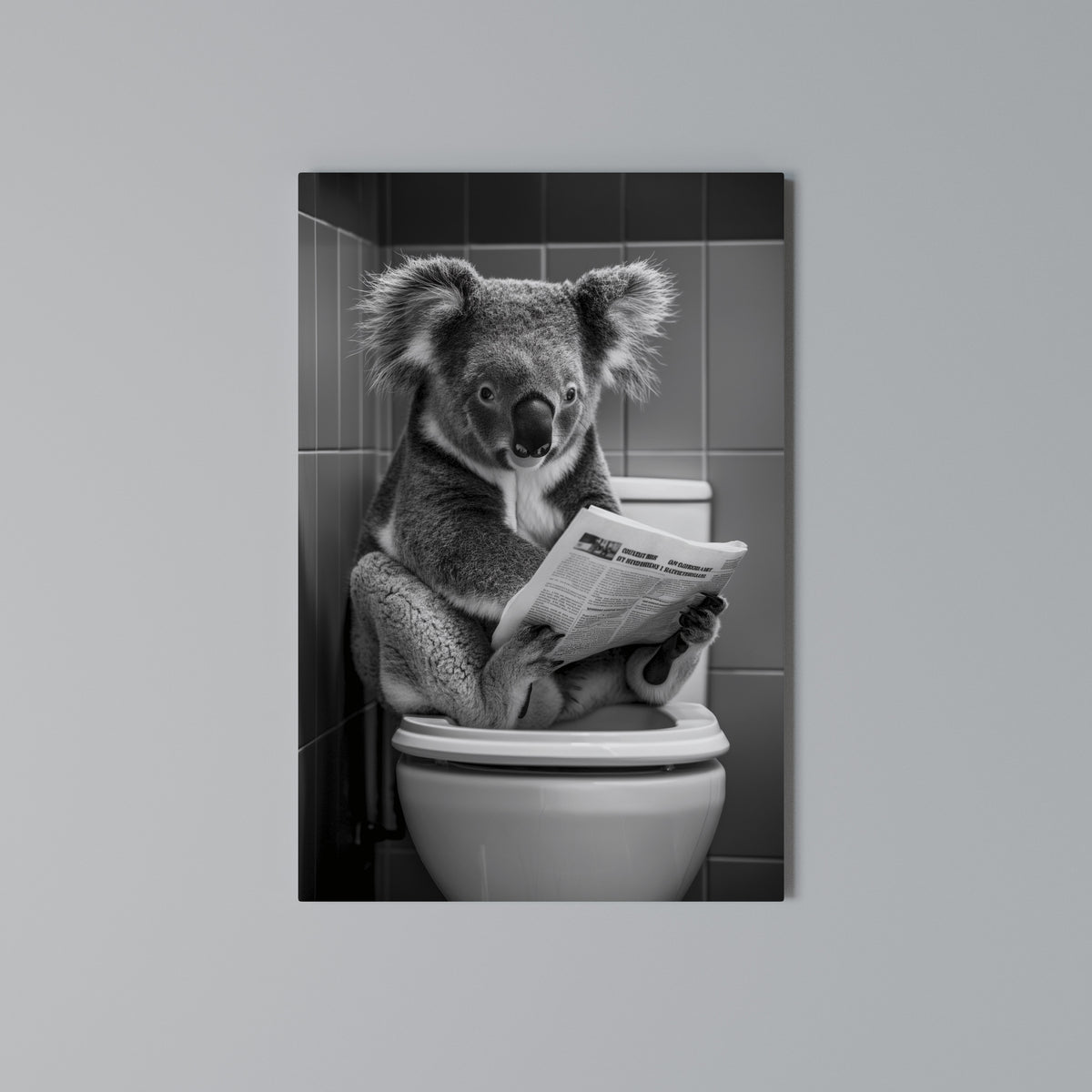 TOILET TIME TALES Vertical Canvas Print