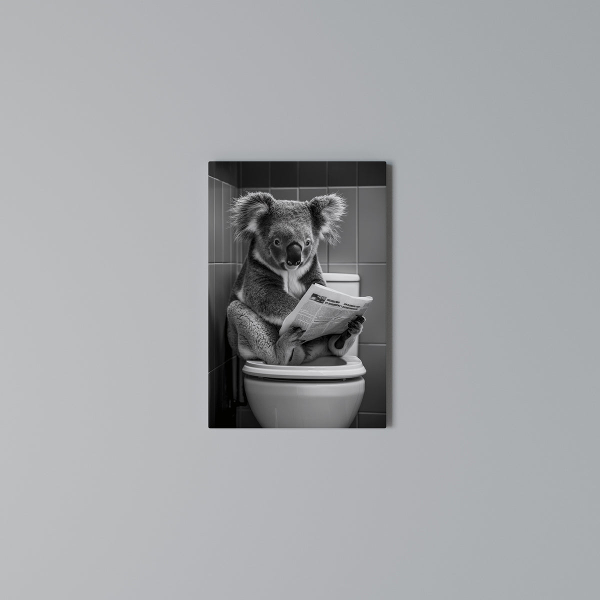 TOILET TIME TALES Vertical Canvas Print