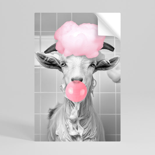 BUBBLEGUM BOVINE BLISS Svislý samolepicí plakát