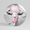 BUBBLEGUM BOVINE BLISS Kulatá samolepka