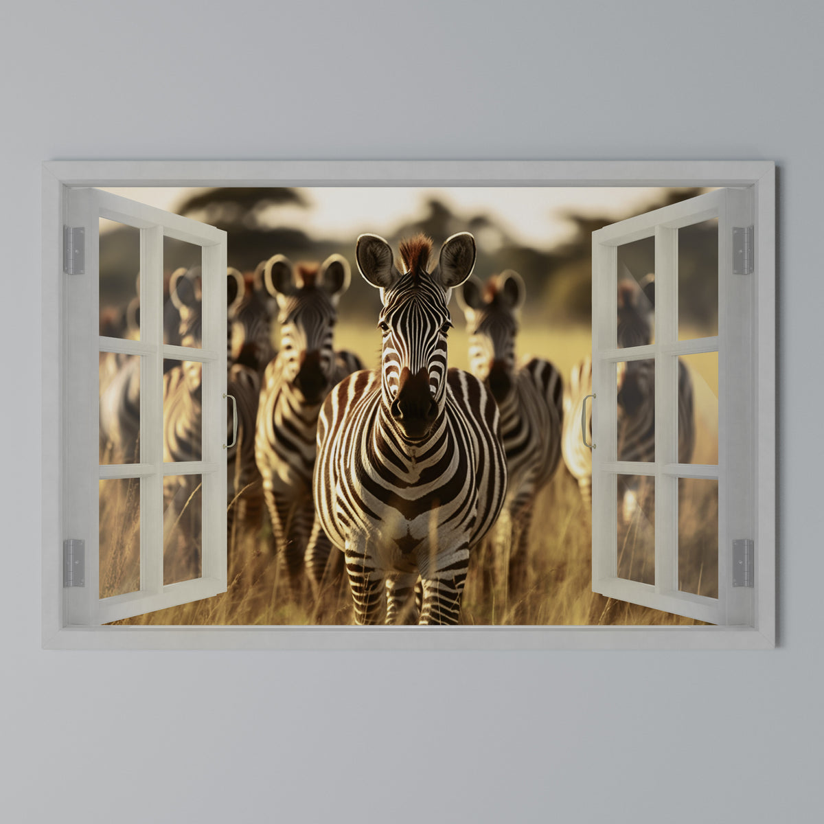 STRIPED SERENADE OUTSIDE Horizontal Canvas Print