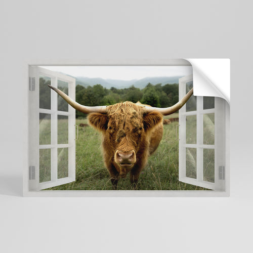 FIELDS OF FOCUS Peel and Stick Horizontal Poster