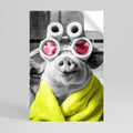 MORNING PIGLET Peel and Stick Vertical Poster