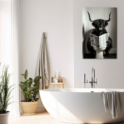 MOO-DY NEWS BREAK Vertical Canvas Print
