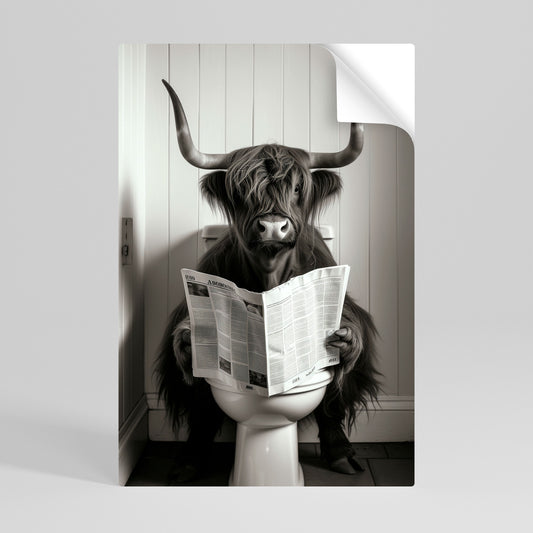 MOO-DY NEWS BREAK Svislý samolepicí plakát