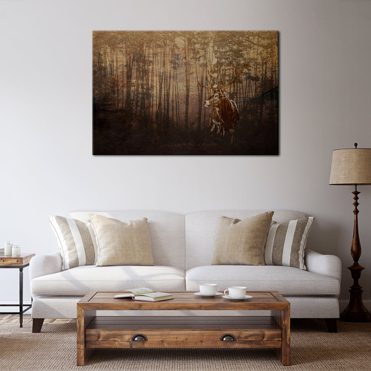 WHISPERING WOODS MYSTIQUE Horizontal Canvas Print