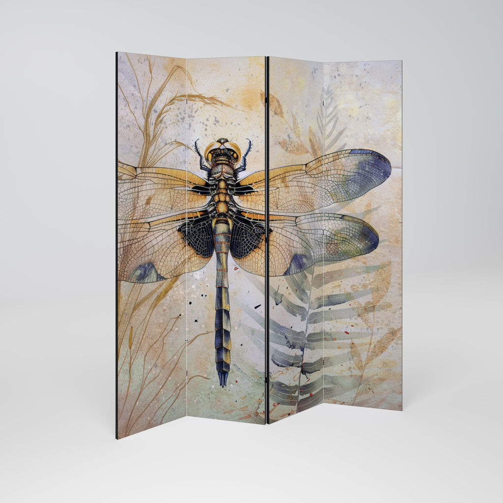 HER HIGHNESS DRAGONFLY 4-Panel Room Divider