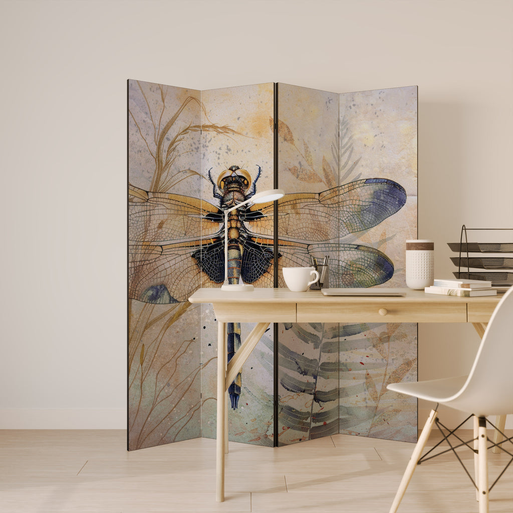 HER HIGHNESS DRAGONFLY 4-Panel Room Divider