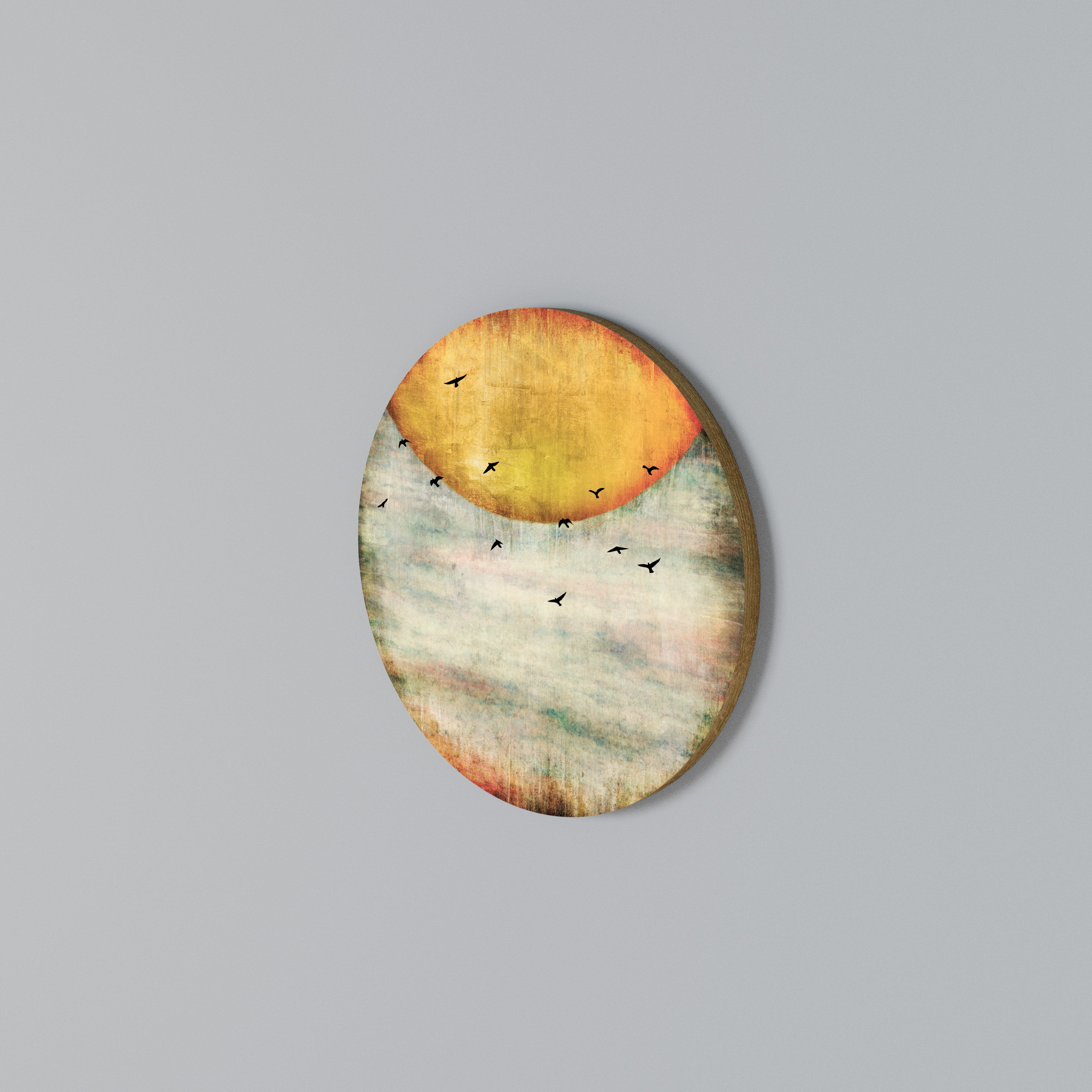 UP TO THE SUN Kulatá nástěnná dekorace