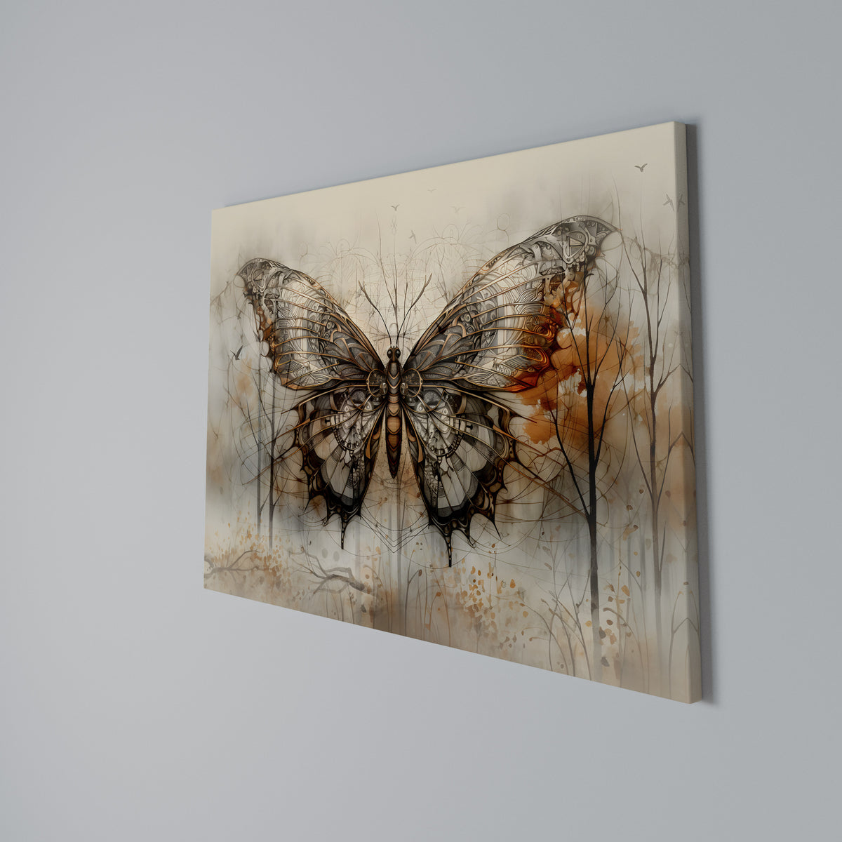 MECHANICAL BEAUTY UNVEILED Horizontal Canvas Print