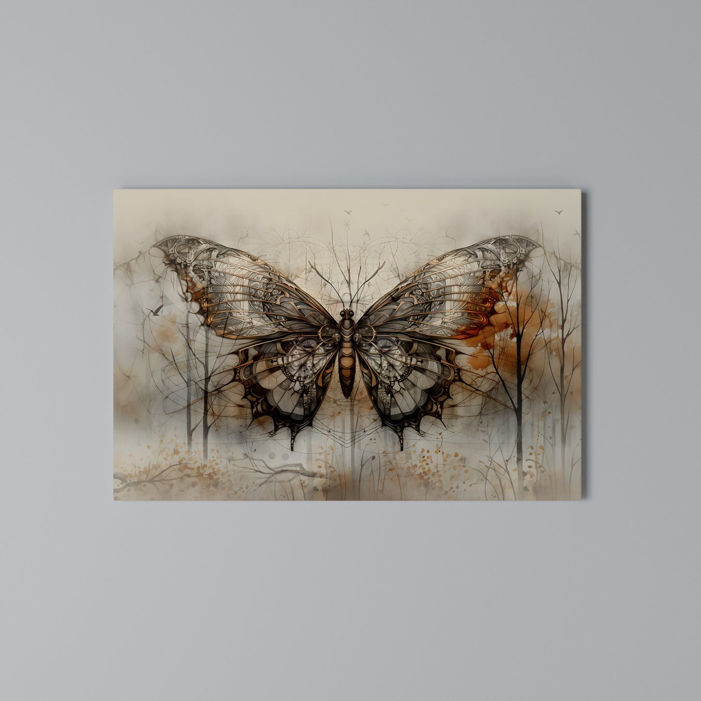 MECHANICAL BEAUTY UNVEILED Horizontal Canvas Print