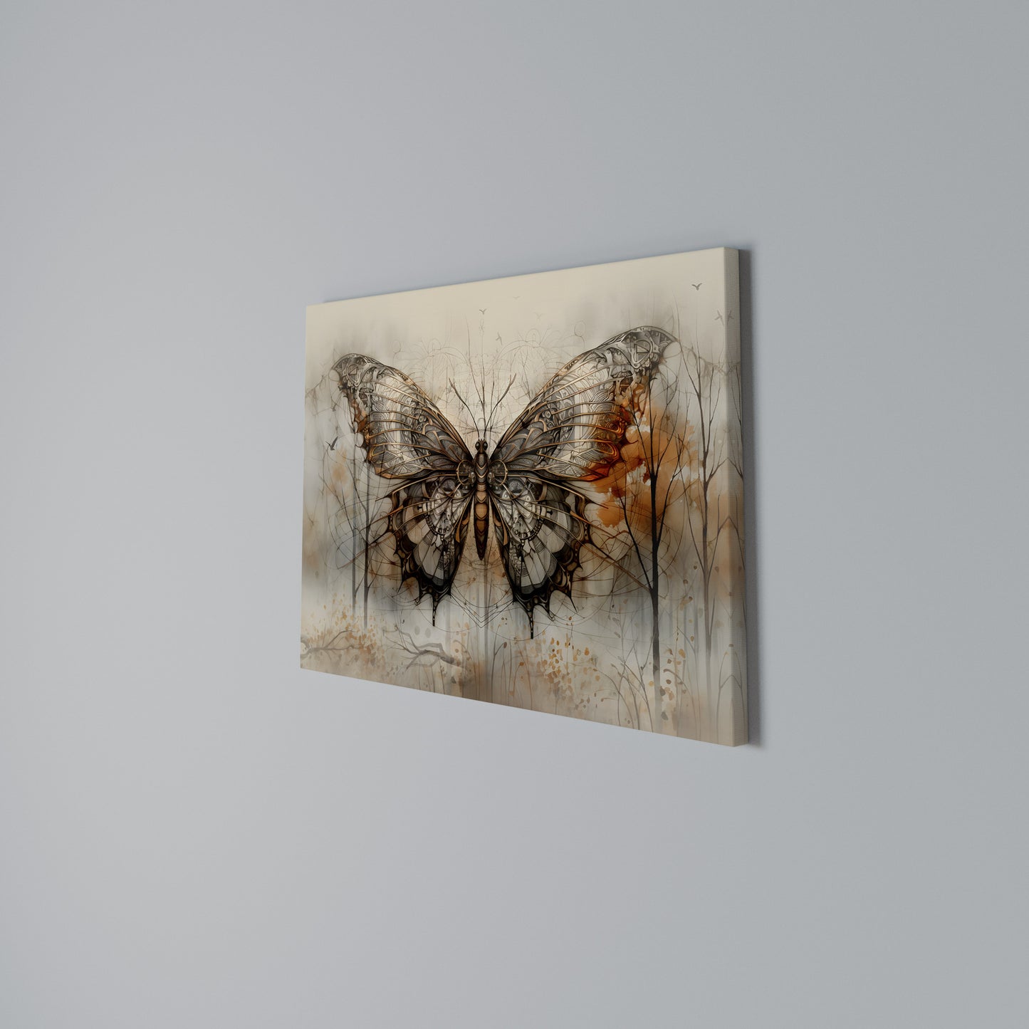 MECHANICAL BEAUTY UNVEILED Horizontal Canvas Print