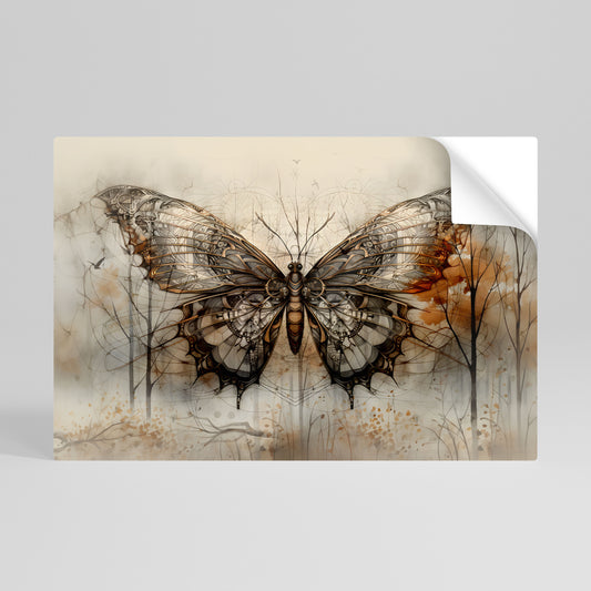 MECHANICAL BEAUTY UNVEILED Vodorovný samolepicí plakát