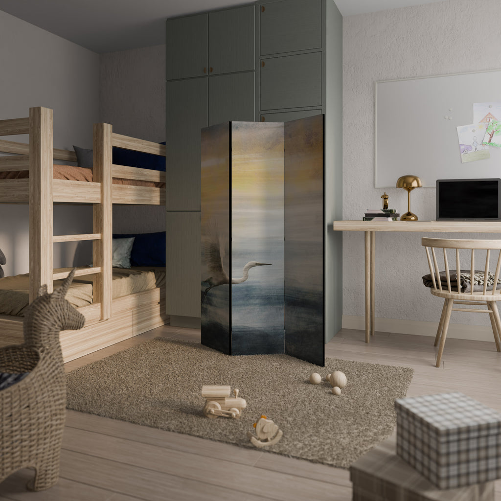 HERON IN FLY 3dílný paraván