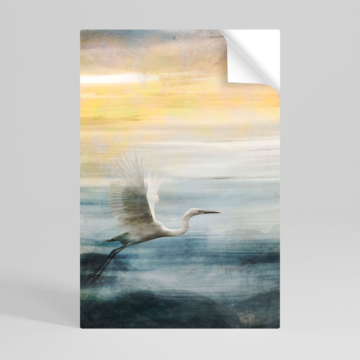 HERON IN FLY Svislý samolepicí plakát