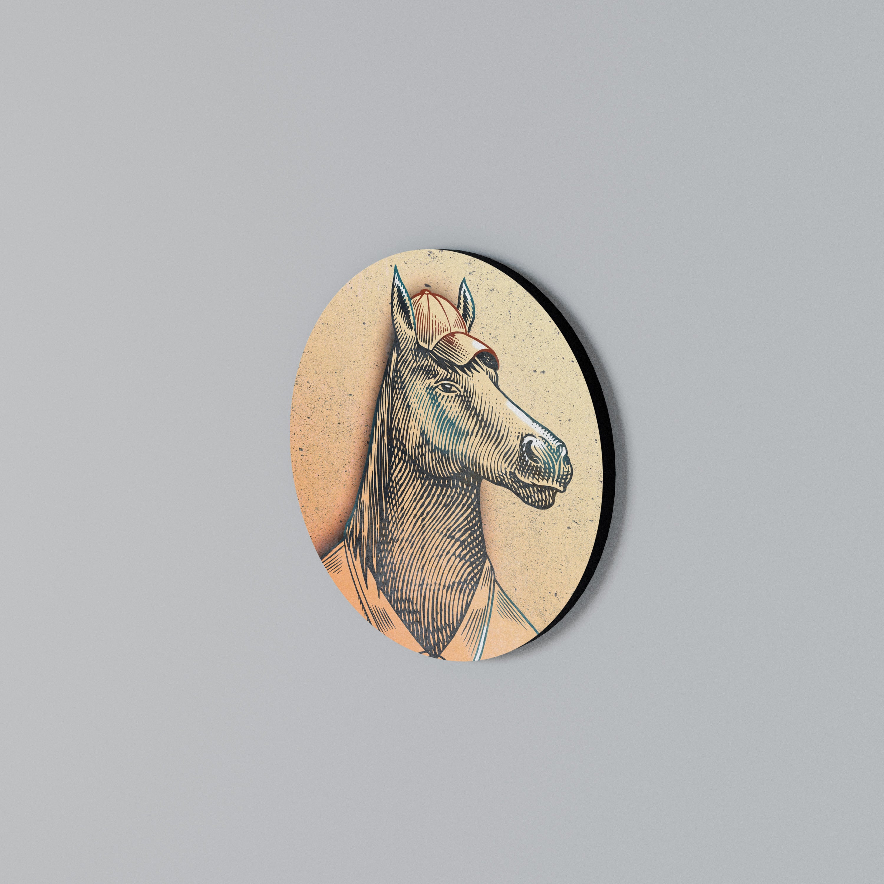 EQUINE SWAGGER Round Wall Art