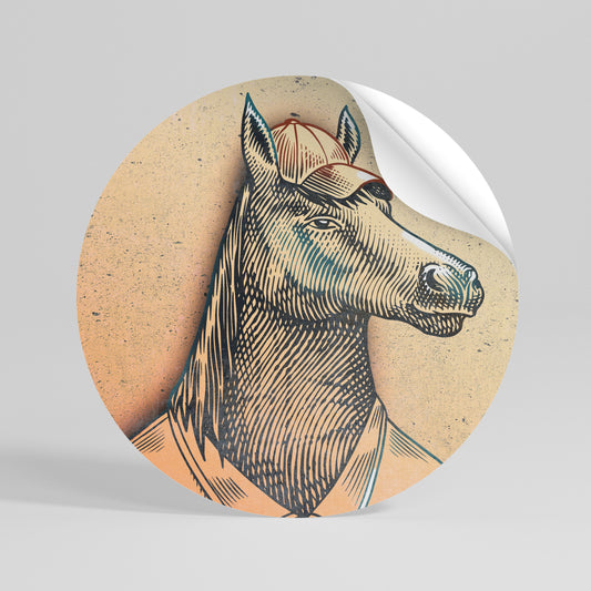 EQUINE SWAGGER Kulatá samolepka