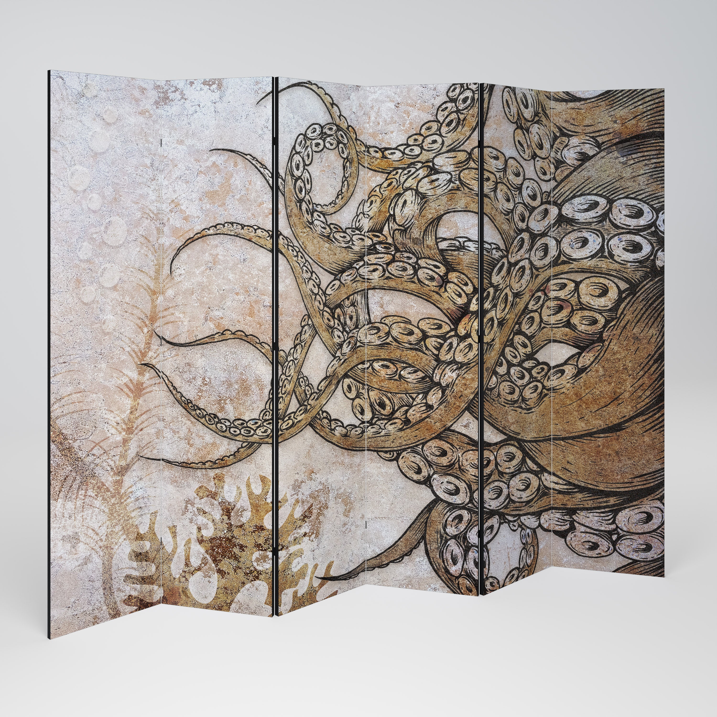 ECHOES OF ATLANTIS 6-Panel Room Divider