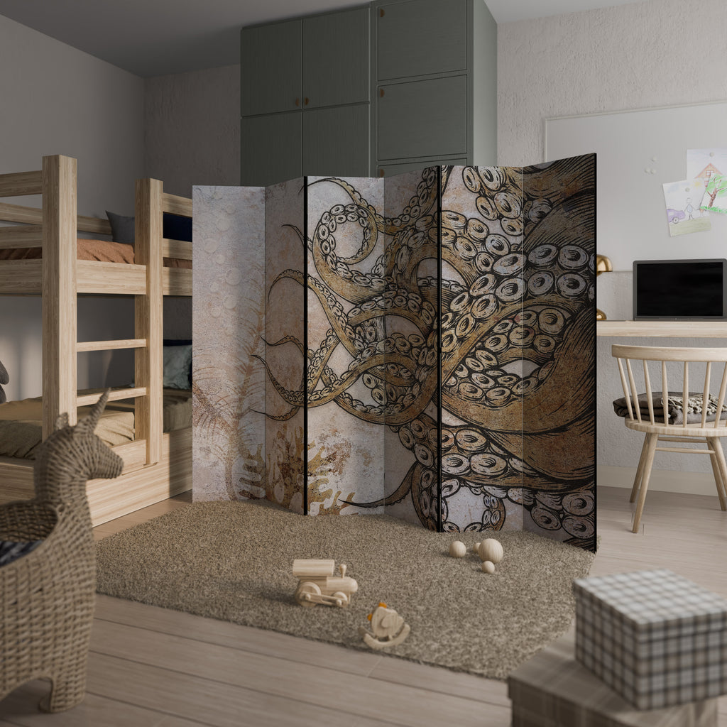 ECHOES OF ATLANTIS 6-Panel Room Divider