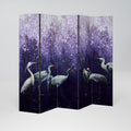 MYSTICAL CRANE GATHERING 5-Panel Room Divider