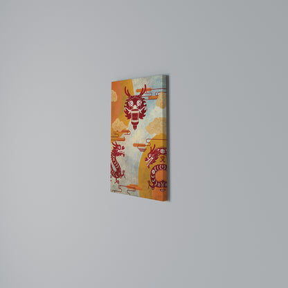 MYSTICAL DRAGON Vertical Canvas Print
