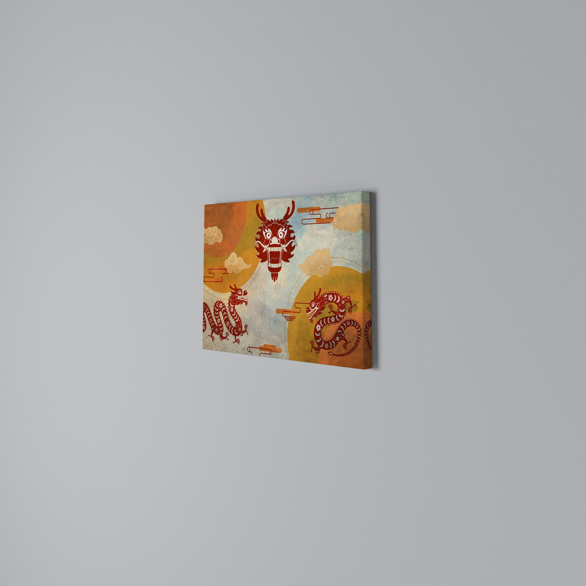 MYSTICAL DRAGON Horizontal Canvas Print