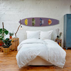 MOTH INTO THE FLAME Dekorativní panel ve tvaru surfu