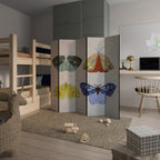 MOTH INTO THE LIGHT 5-Panel Room Divider