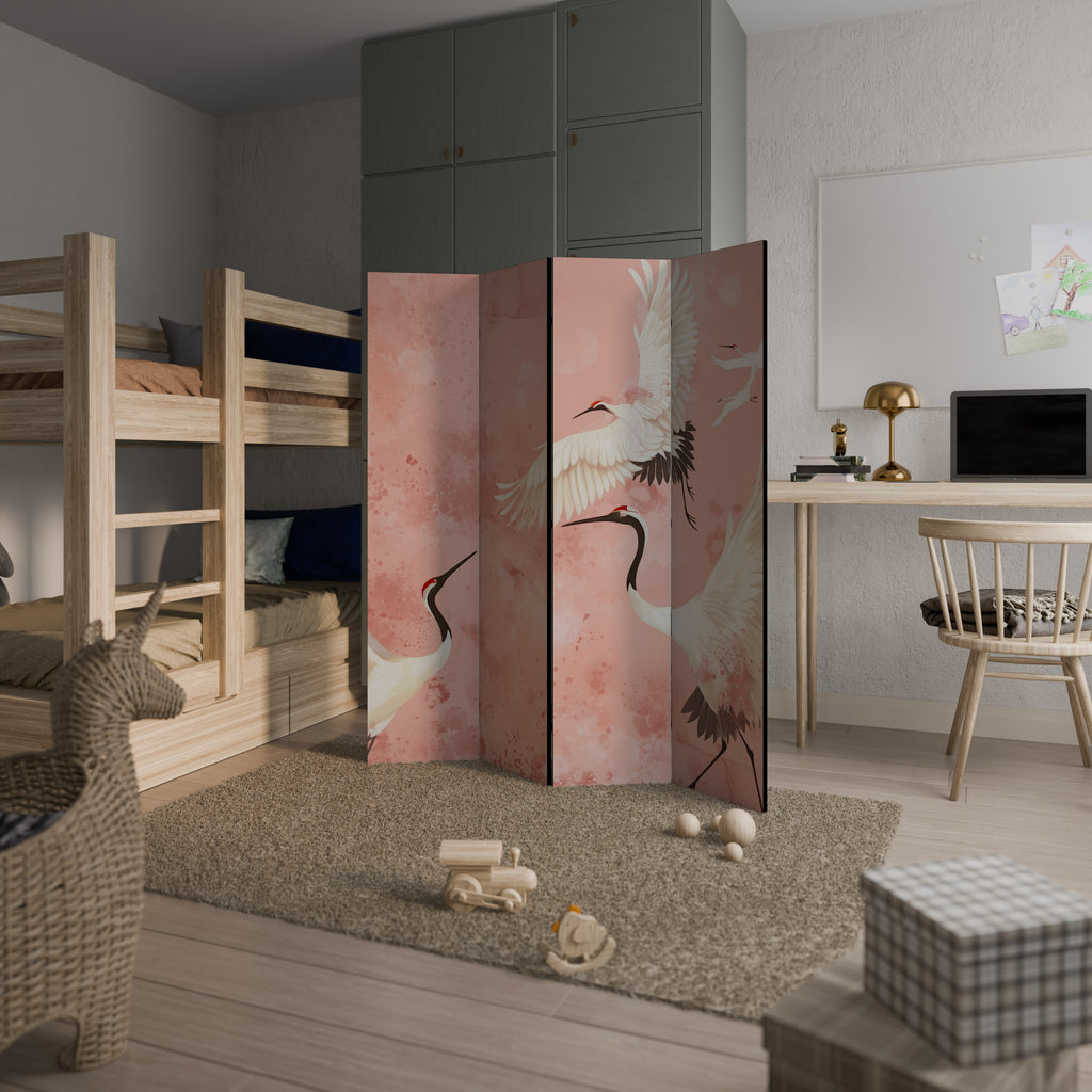 CRANE DANCE 4dílný paraván