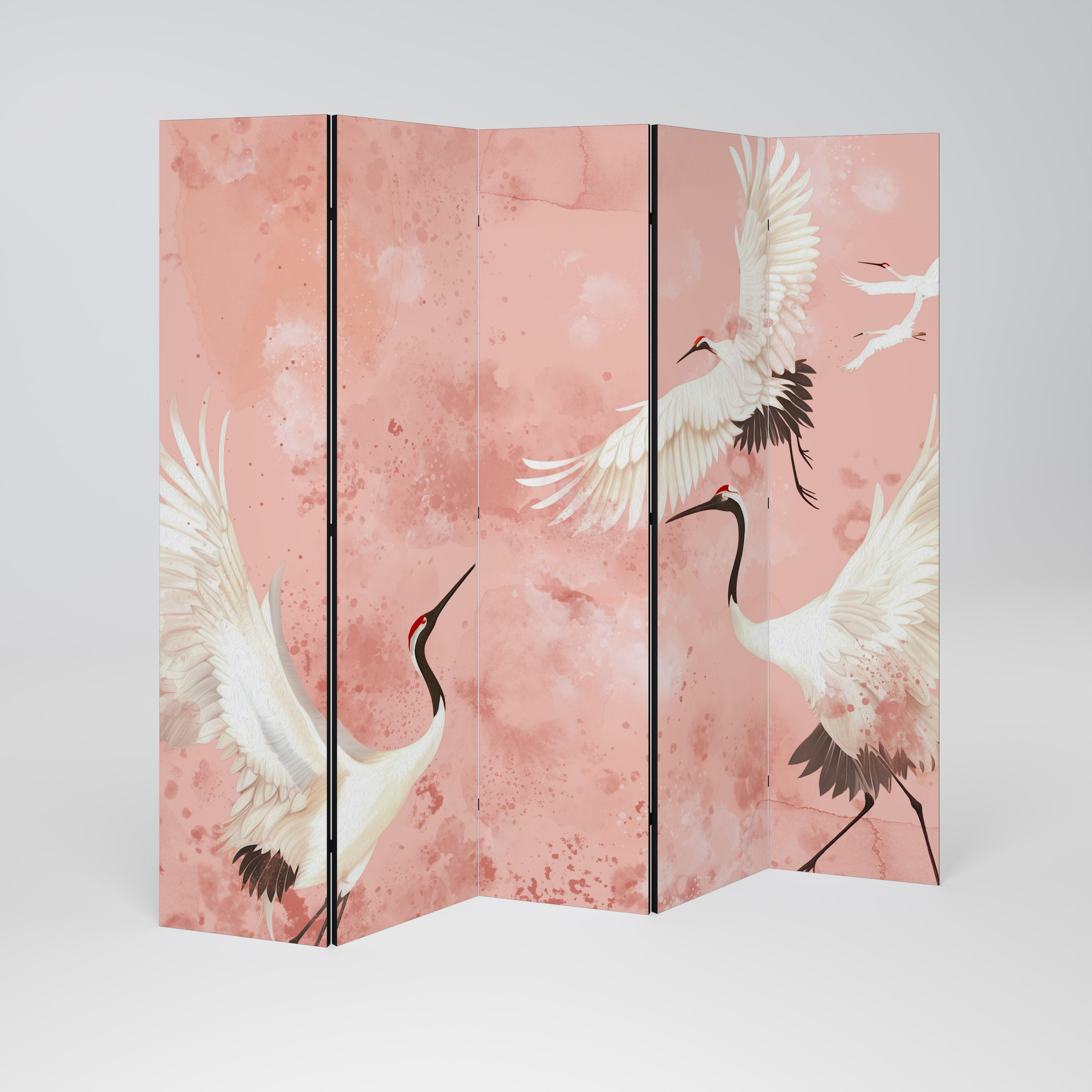 CRANE DANCE 5-Panel Room Divider