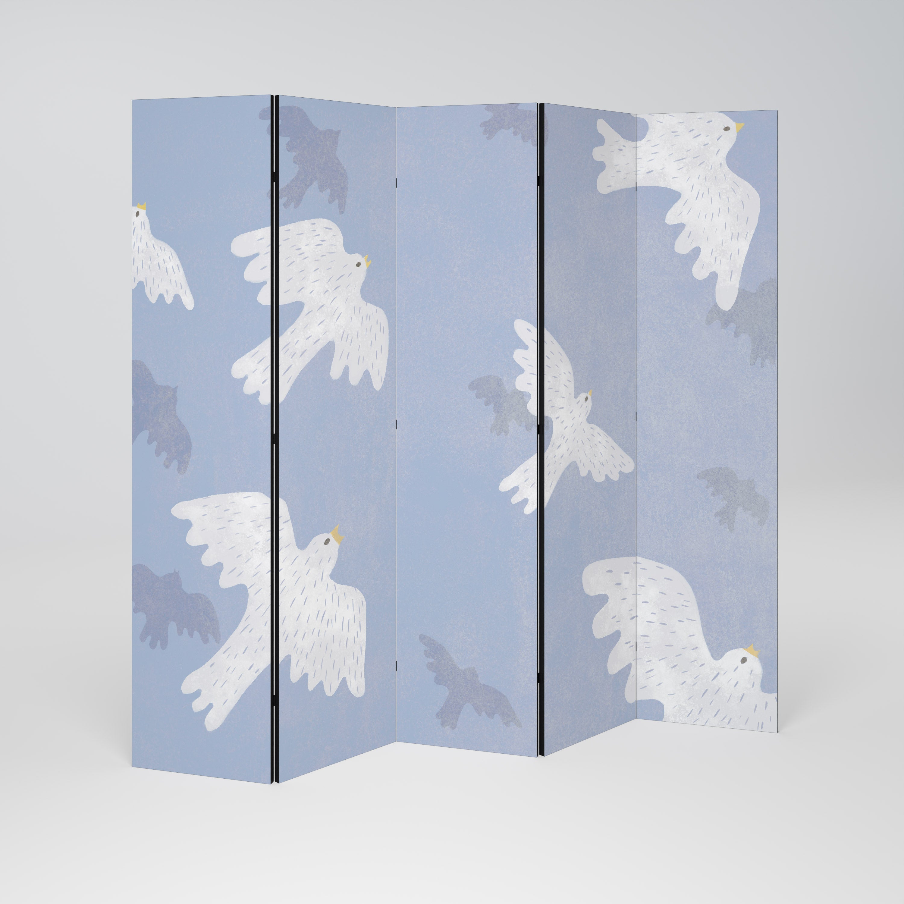 SLOWLY FLOAT 5-Panel Room Divider