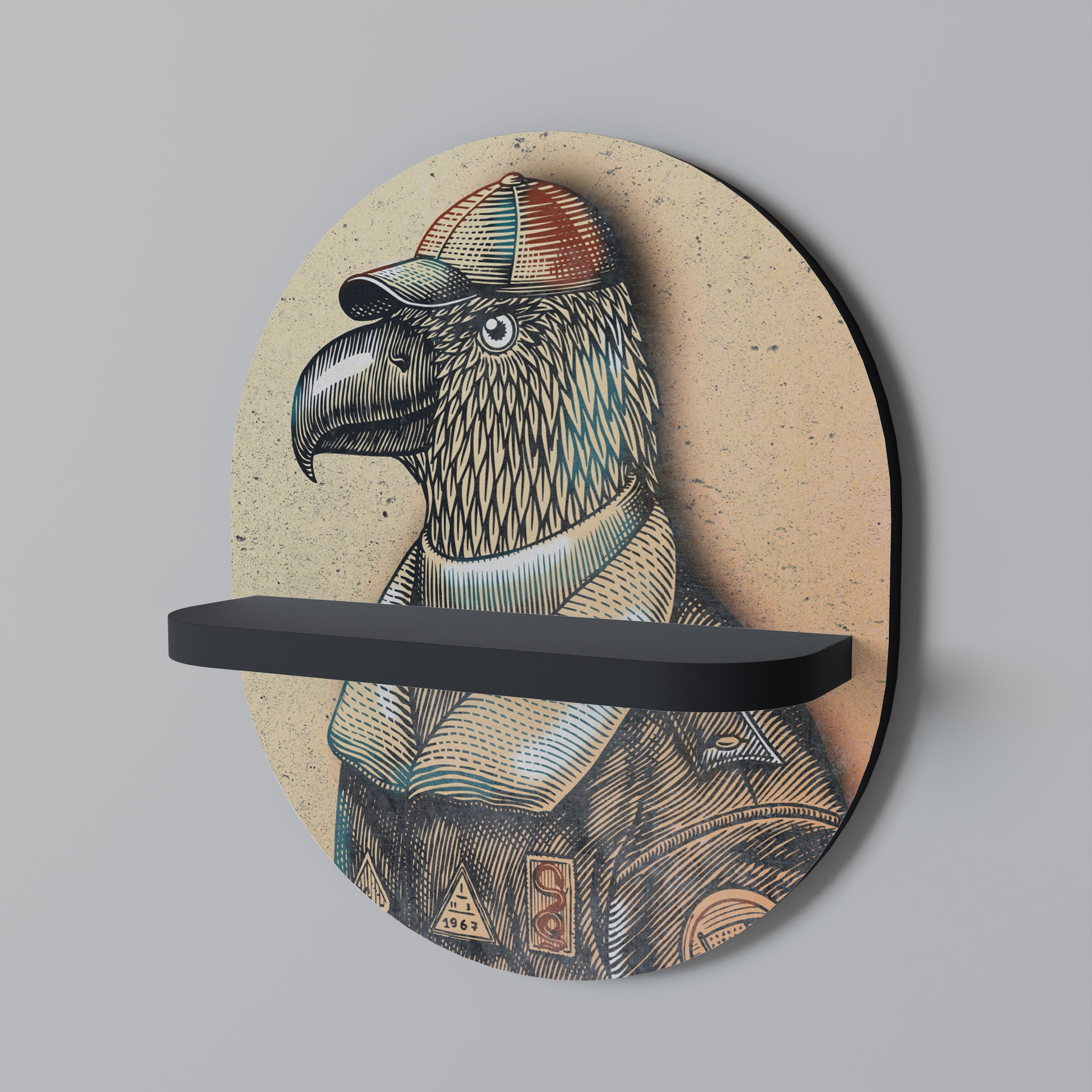 FEATHERED FASHIONISTA Designová police