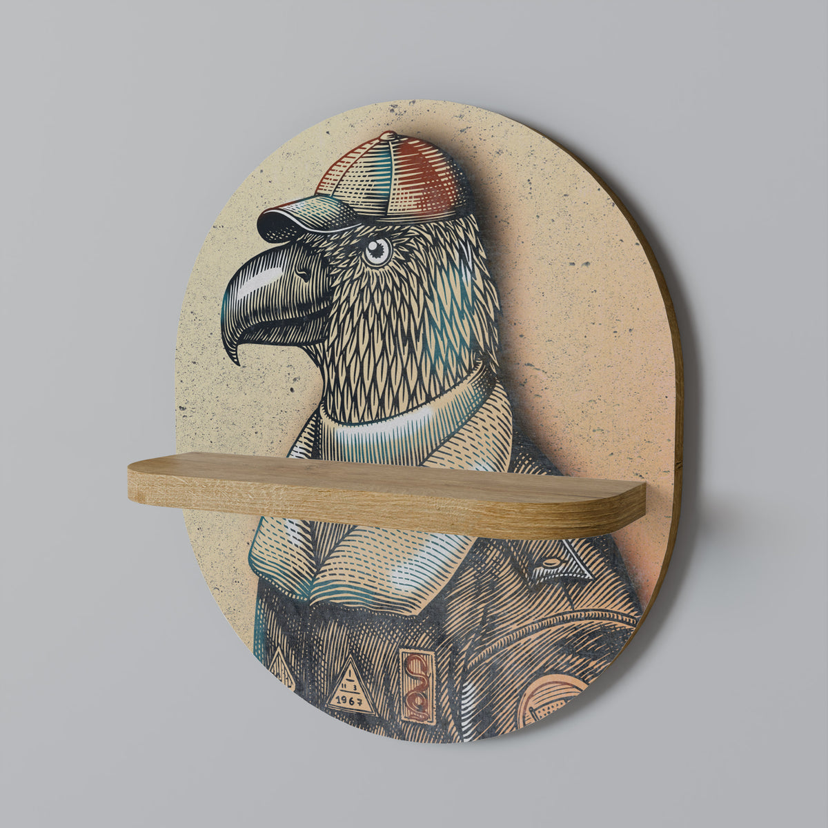 FEATHERED FASHIONISTA Designová police