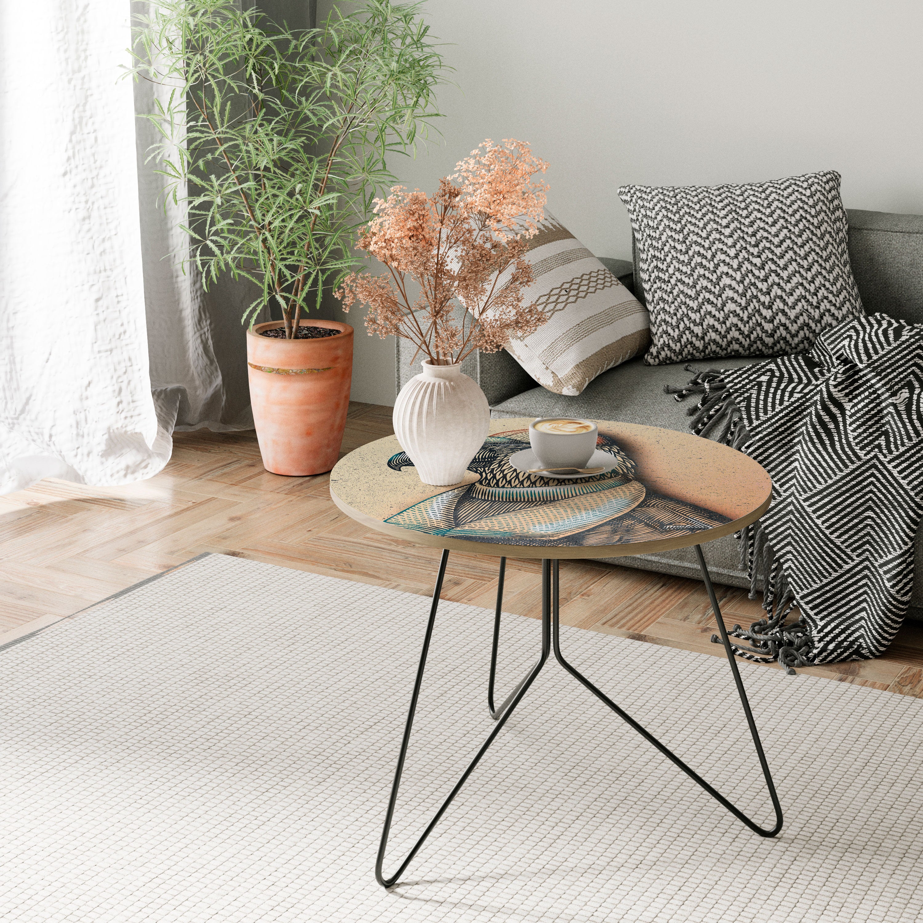 FEATHERED FASHIONISTA Coffee Table