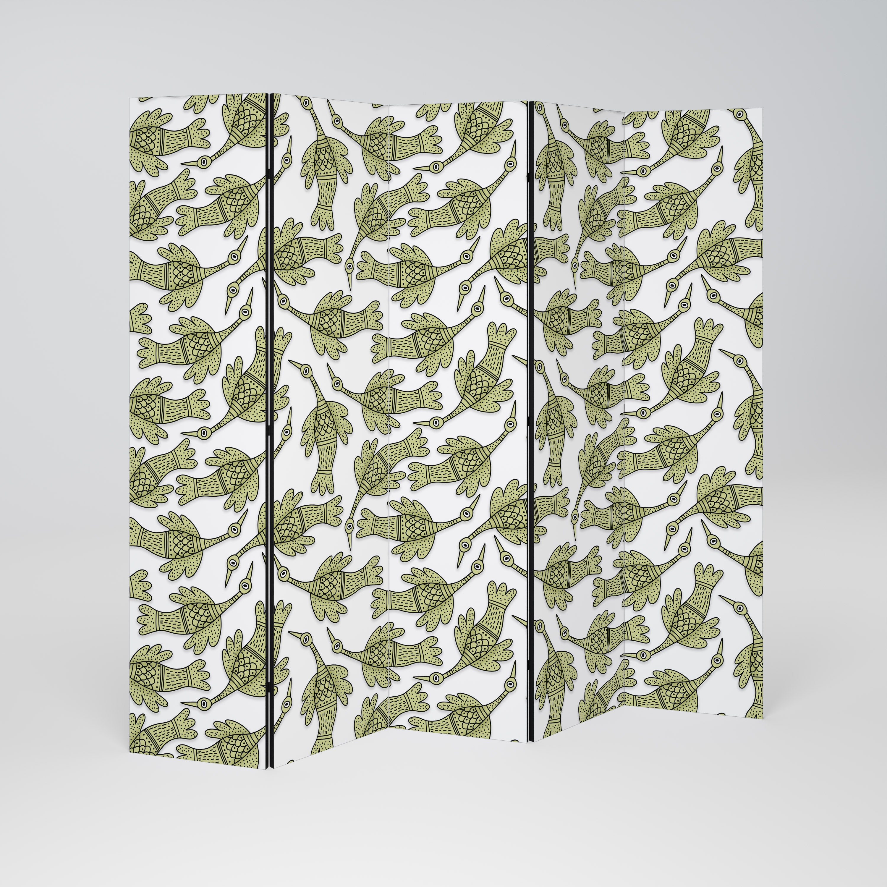 SEEDLING SONGBIRD 5-Panel Room Divider