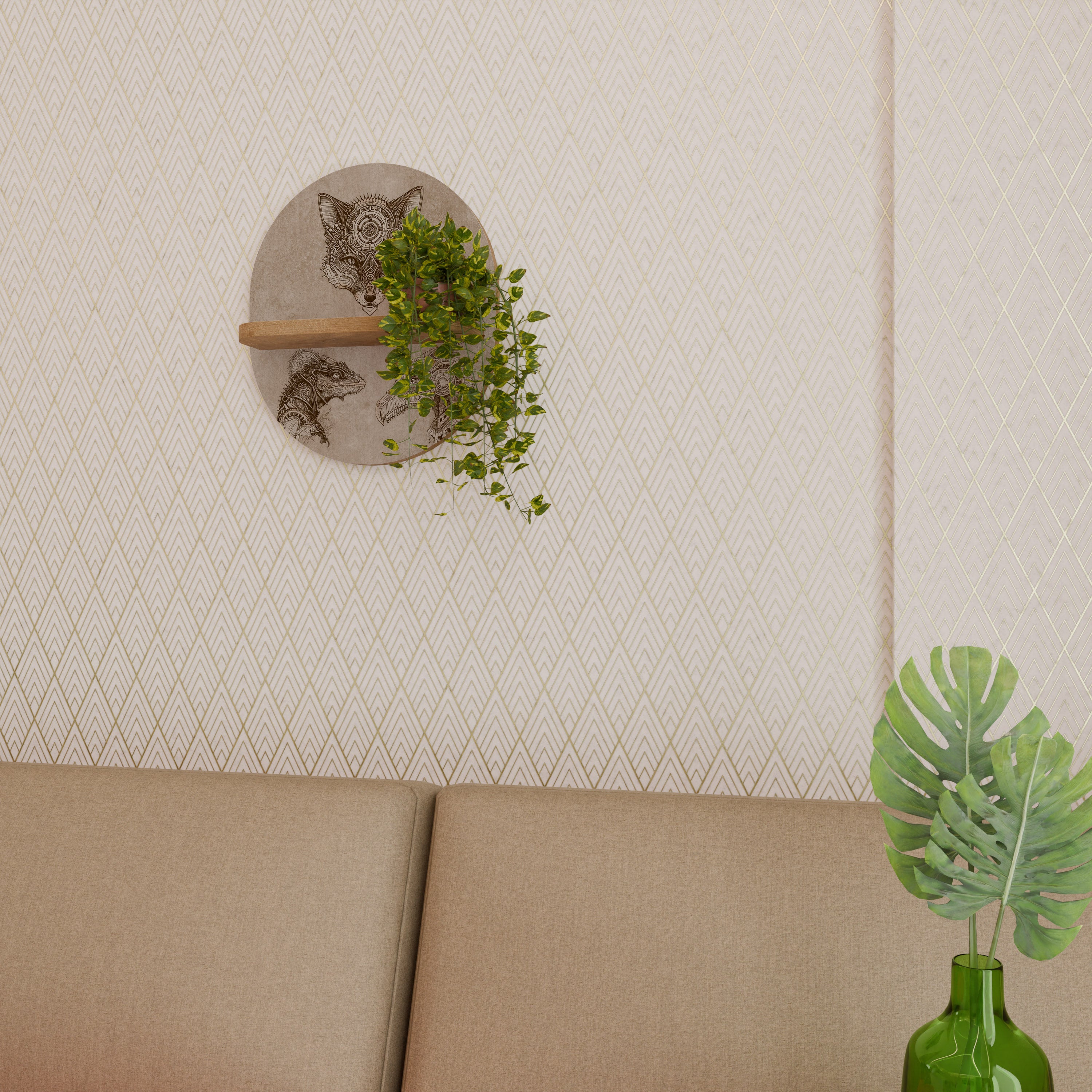 STEAMPUNK TRIO Designová police