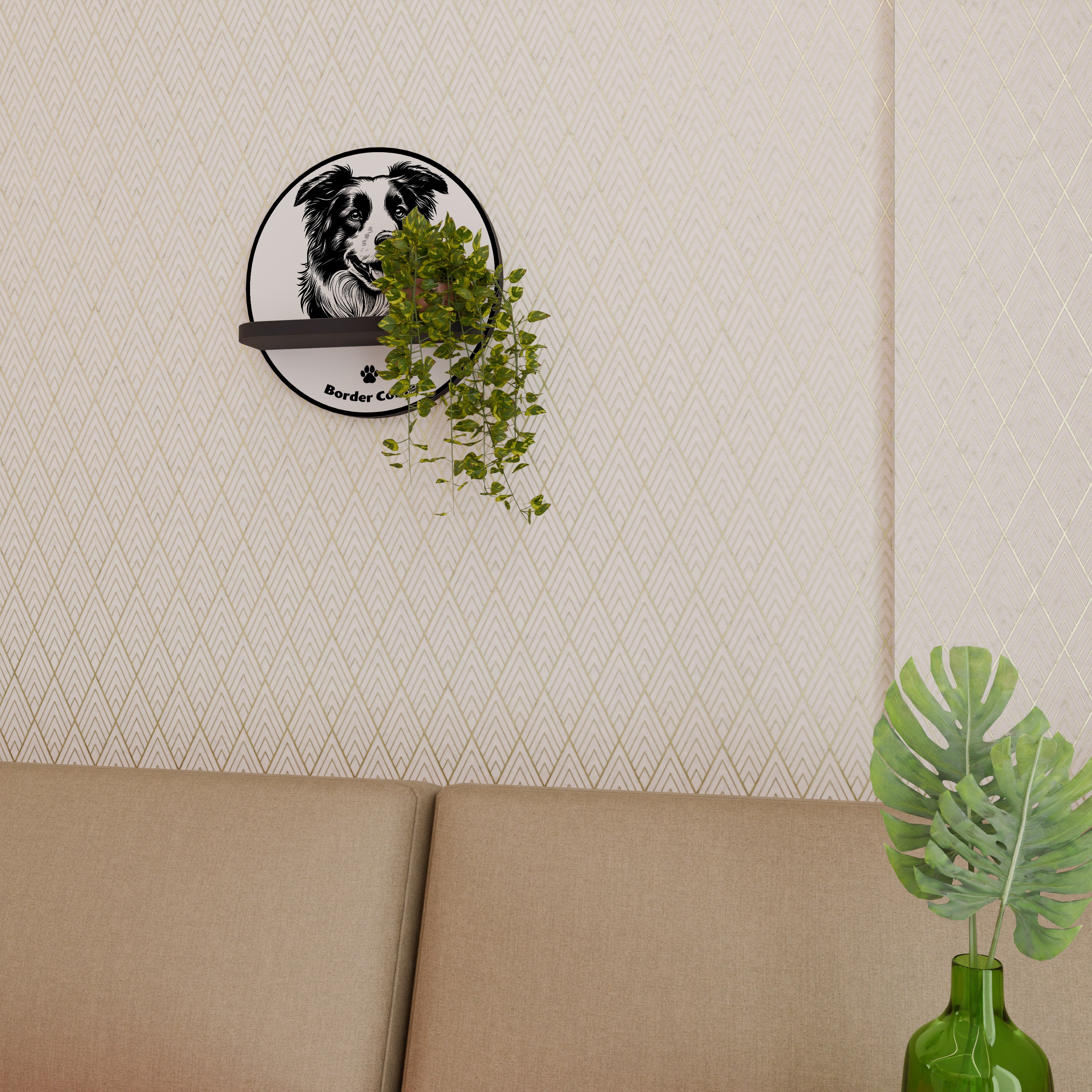 BORDER COLLIE Designová police