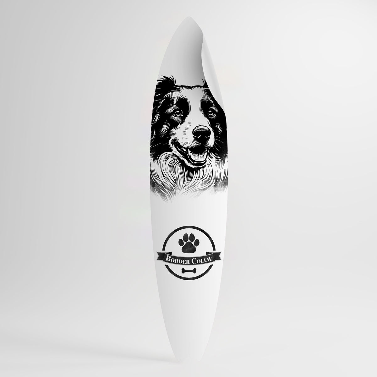 BORDER COLLIE Samolepka ve tvaru surfu