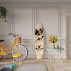 WELSH CORGI PEMBROKE Dekorativní panel ve tvaru surfu