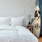 SAINT BERNARD Dekorativní panel ve tvaru surfu