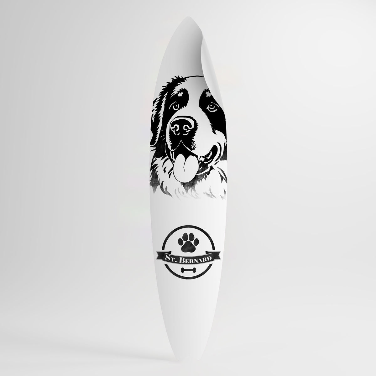 SAINT BERNARD Samolepka ve tvaru surfu