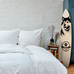 AKITA DOG Dekorativní panel ve tvaru surfu